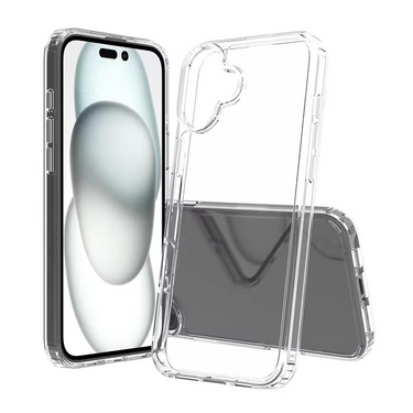 iPhone 16 Premium Clear Case Cover: Acrylic + TPU Construction, Long-Lasting Durability, Enhanced Screen & Camera Protection, Dust & Debris Resistant
